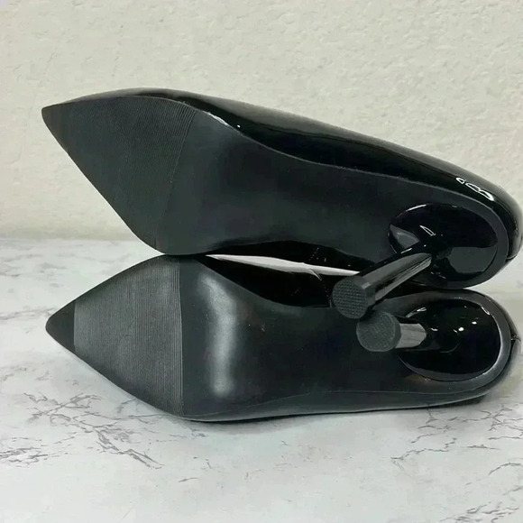 WILD PAIR Womens Black Taraa Pointed Toe Stiletto Slip On Pumps Shoes - Picture 6 of 10